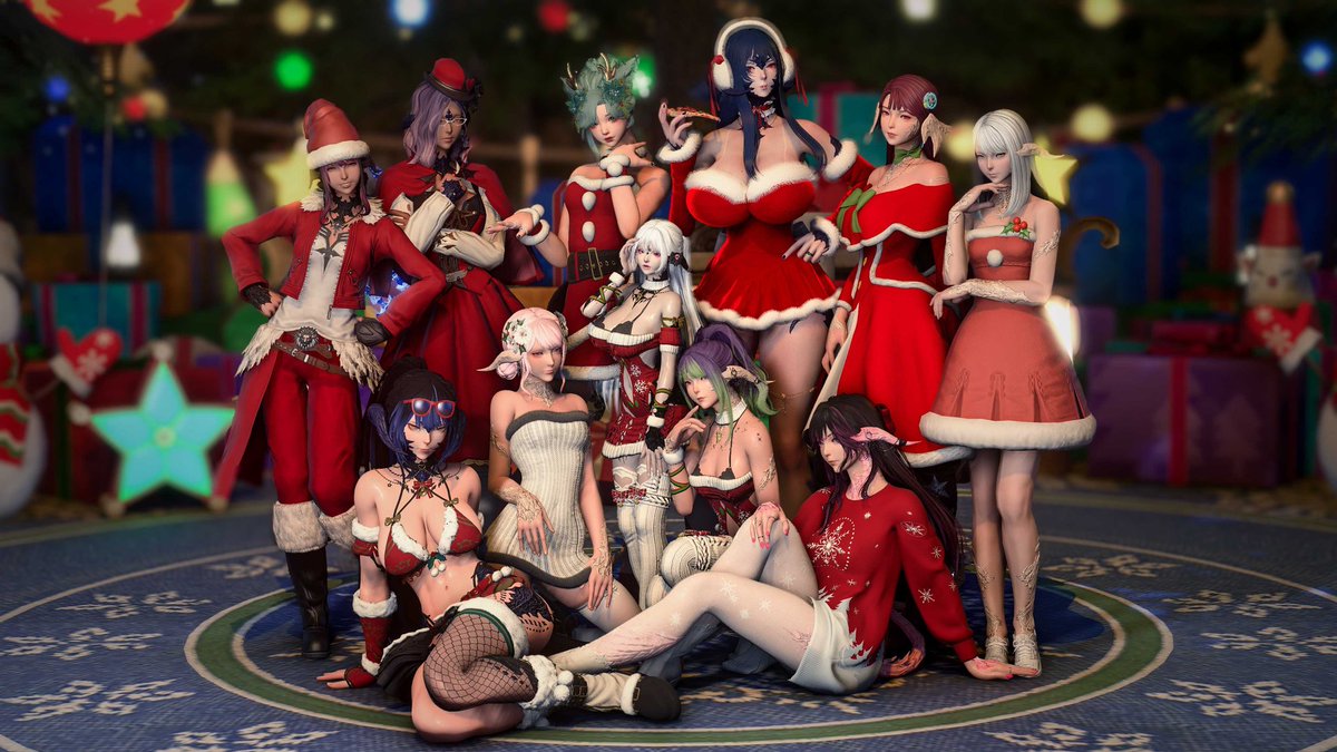 happy holidays, merry christmas and a happy new year!

feat. <a href="/NemuiSanXIV/">the nemmers</a> <a href="/PhonyP_FF14/">Phony Panini</a> <a href="/SappyAlbinoXIV/">Sappy/Albin'o</a> <a href="/Bookicomet/">Booki☄️</a> <a href="/MissingyouT/">Chitose Teo</a> <a href="/Haingin/">Haingin</a> <a href="/AsahiPeashy/">Peashy Asahi💫</a> <a href="/_Reiracchi/">Reira</a> <a href="/CAoyanagi/">Aoyanagi</a> and a mystery femra 

#gposers