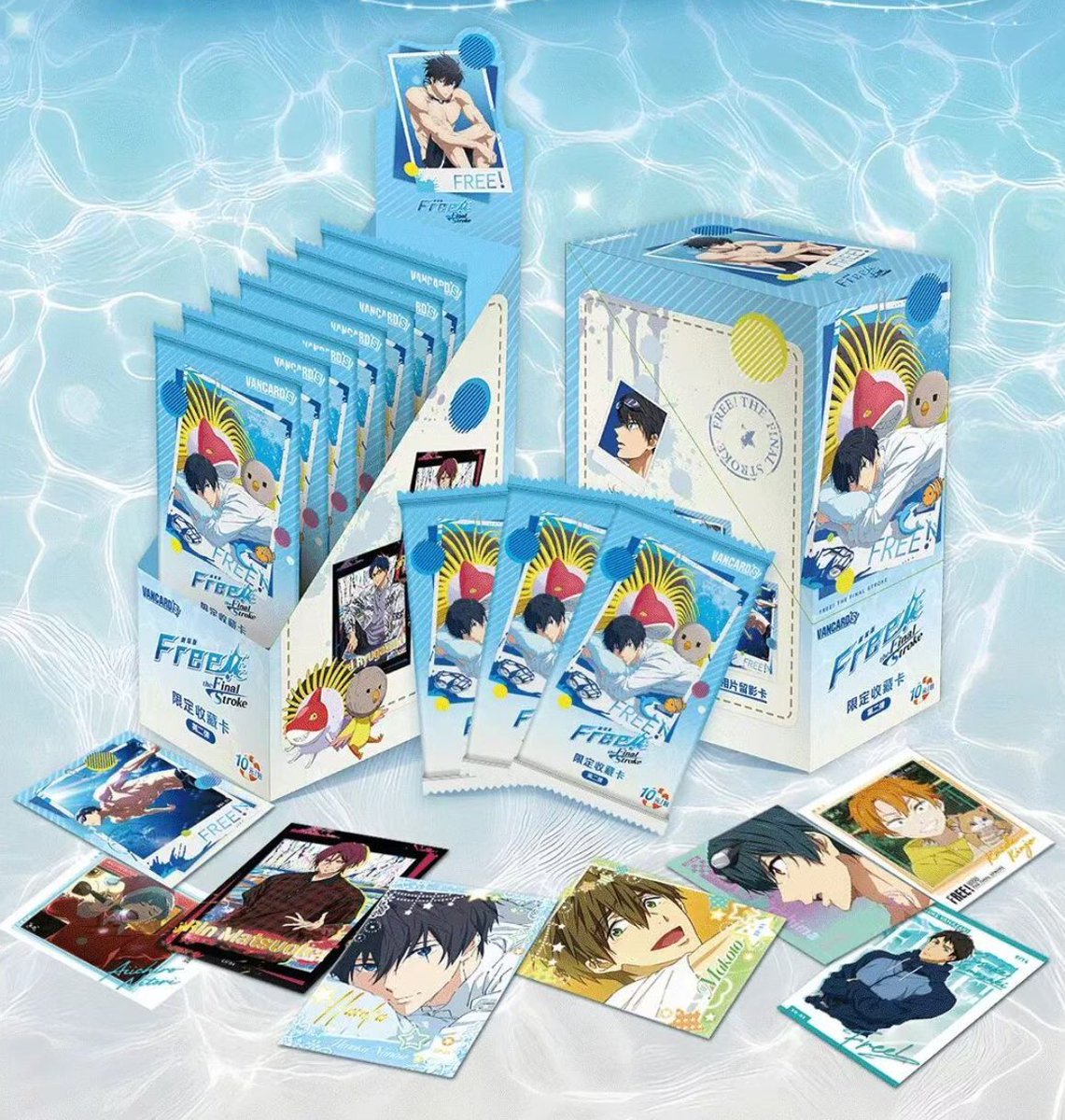 🐬新品情報🐬 Free！新品情報📢 収蔵カード 第二弾🌸 ❤️🧡💛💚💙💜