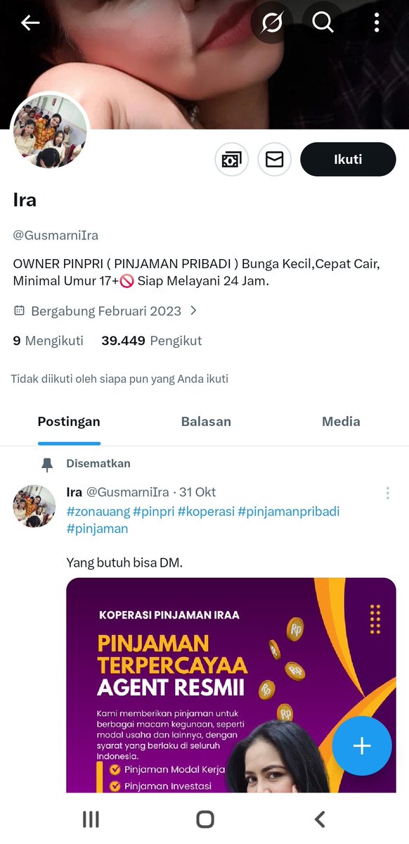 Eyangkubur06's tweet image. Ini penipu makin menjadi jadi uda nipu meras dan ngacam sebar data . Bantu report akunnya  ya @GusmarniIra #zonauang #pinpri