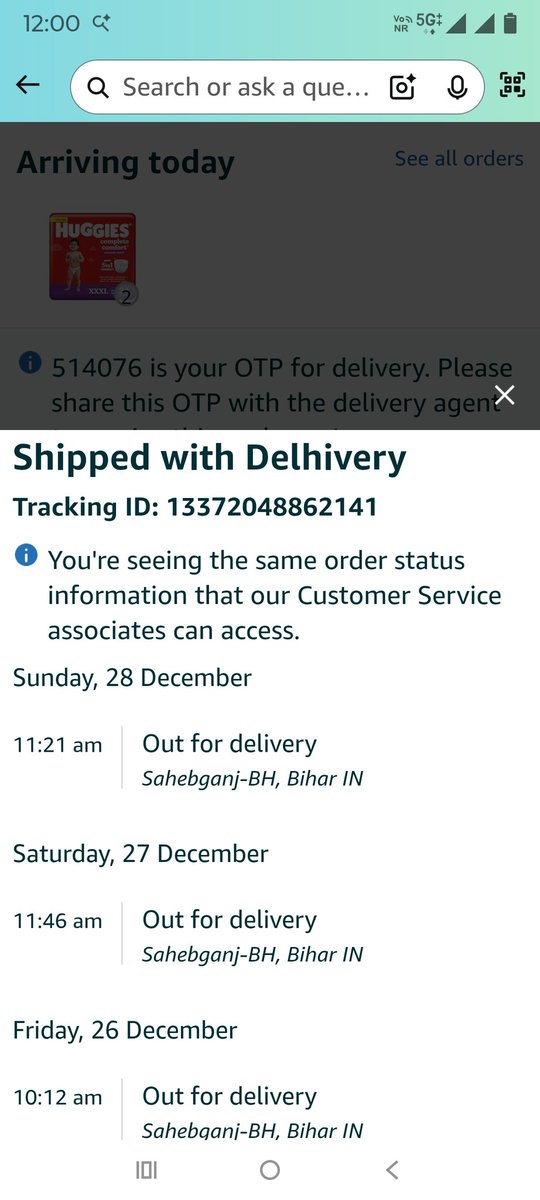 AsliShonu's tweet photo. @delhivery 
Wrost delivery experience forever.
Still waiting for delivery https://t.co/MVaicfTtc8