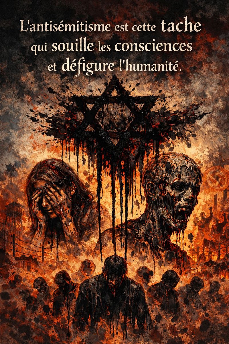 JCoupable's tweet image. Dicton du jour : 

L’antisémitisme est cette tache qui souille les consciences et défigure l’humanité.