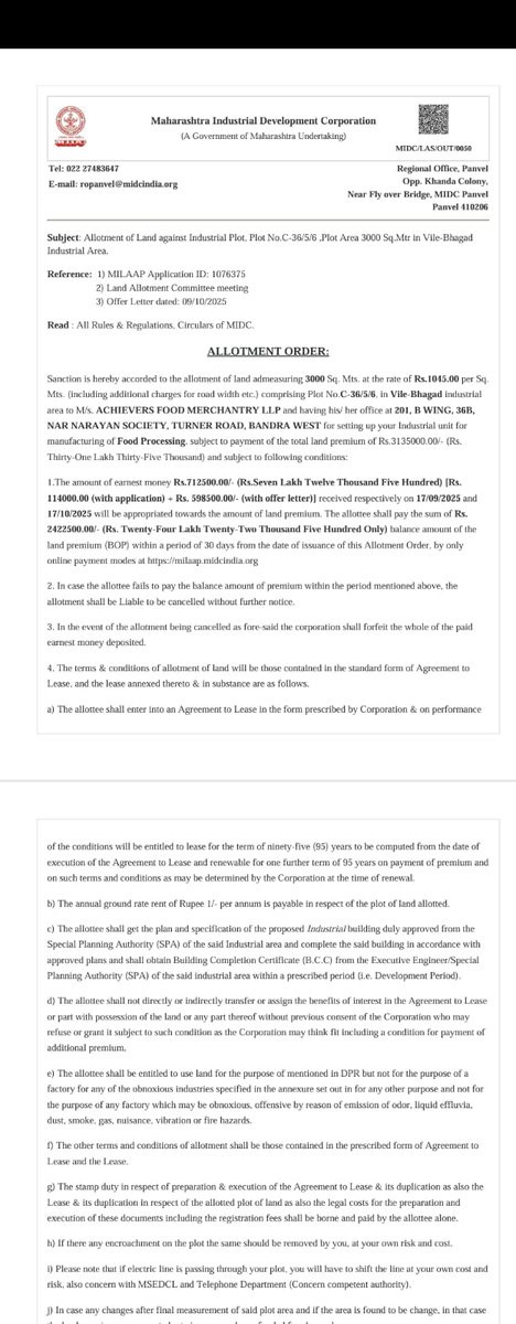 Truthexpress71's tweet image. आली नाही. 
4. हा भूखंड धारक CEO, व TA अतुल दावांगे यांचे खास असून याना सर्वात पहिले भूखंड देण्यात आले. MILAAP नियमानुसार 20 कोटी 2500 चौ मी वरील भूखंडावर इनवेस्ट करावे लागते तरच भूखंड देण्यात येईल असे नियम असून याना हा नियम का आकारण्यात आले नाही. 
5. जर investment नाही केली
(4/6)