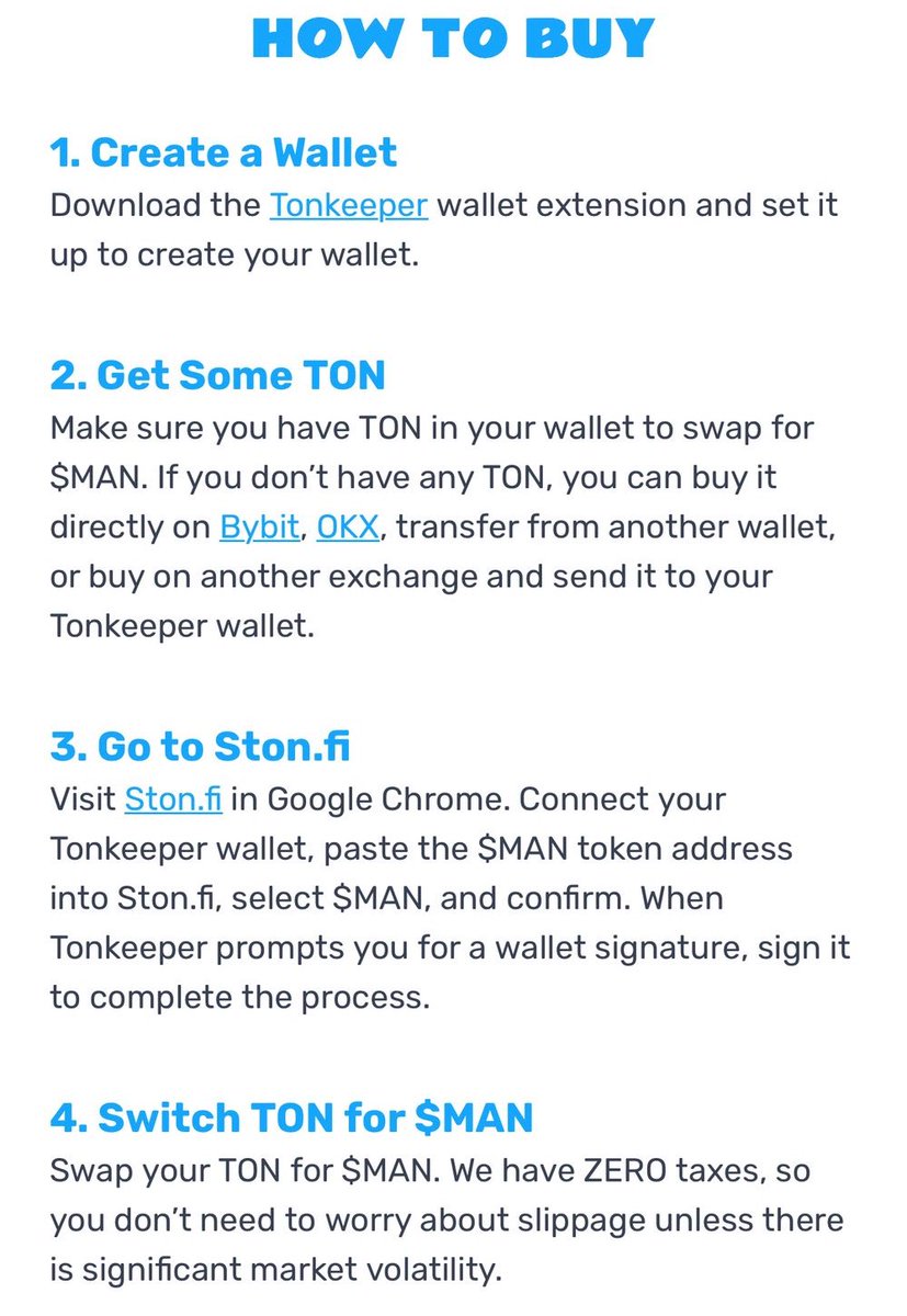 gentlemanonton's tweet photo. How to buy $MAN ☝️

Bridge from any chain https://t.co/QxfTecJNqD

Download tonkeeper wallet https://t.co/2fmeA433rj

Swap on https://t.co/DyROOqNjGZ EQB6Ql1JE7Hq0JuropLYschcu-WNt2vMmWF2-8mEMrK68nJn https://t.co/FNKKVhKGbu
