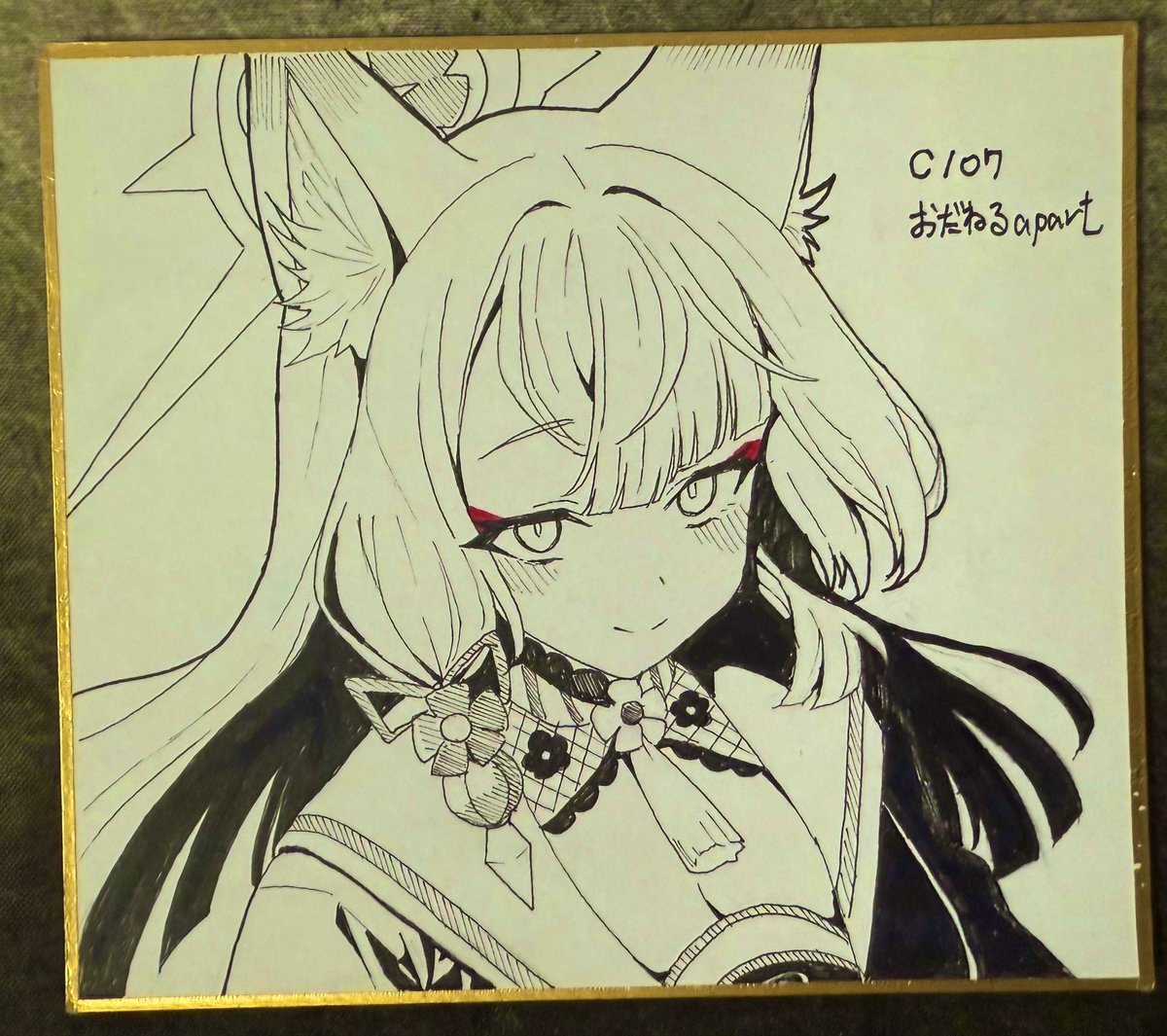 サウザンドメモリーズ 千メモ 抽プレ 直筆イラスト色紙 バルトロ