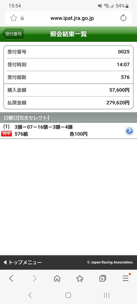 ミュージアムマイルとコスモキュランダありがとう！でも1,2着が逆だったらプラス100万円くらいでした😂
#有馬記念