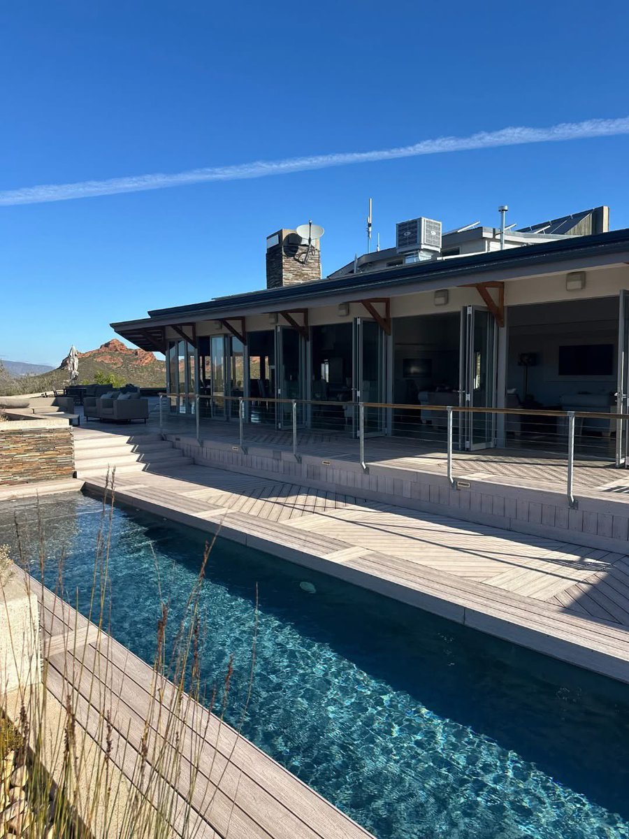 LANDRANI_Stay's tweet photo. Float into festive bliss! 
 
Our pool is the ultimate summer escape ��� perfect for lazy December 
afternoons, cool drinks, and endless views. 
 
 Where peace and paradise meet. 
 
Book your escape 
 https://t.co/fJmfMX1xnw 
 
Contact us! 
076 115 7944 
info@landrani.com 
 
#landraniluxuxrylodge #poolwithaview #festiveseason #kleinkaroo