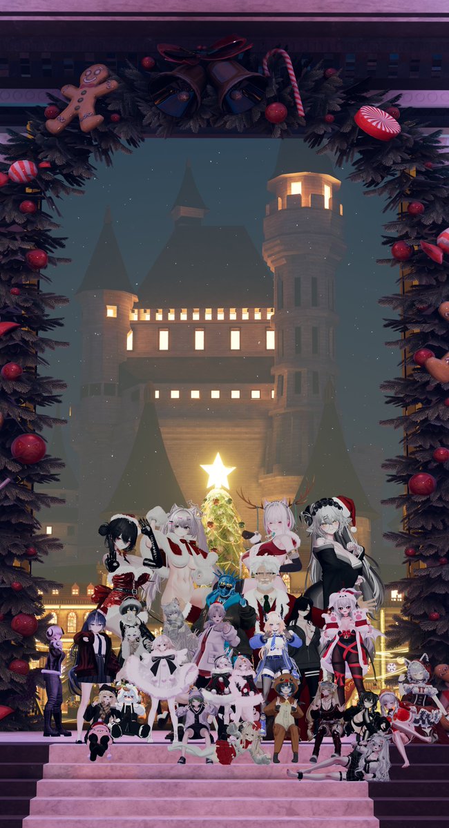 oddnit's tweet image. 새벽 1시에도 크리스마스가 찾아온다는 소식인데요~
오랜만에 단체 사진으로 즐거운 시간을 보냈네요!

추운날 눈내리며 맞이하는 새벽시간이었다고 하네요~~!

久しぶりにグループの人たちと写真を撮りました！
静かで聖なる午前1時だったそうです