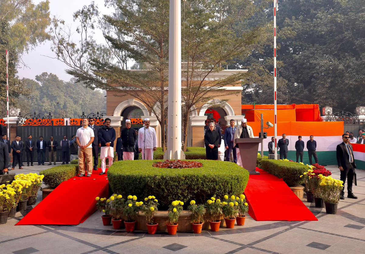 NasirHussainINC's tweet photo. 28 December 2025 | 📍New Delhi
Indian National Congress Foundation Day
#IndianNationalCongress #CongressFoundationDay #INCFoundationDay #CongressLegacy #140YearsOfINC #FreedomMovement https://t.co/DI596DF95g