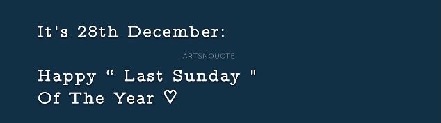 WordsCocoon's tweet image. happy last sunday!