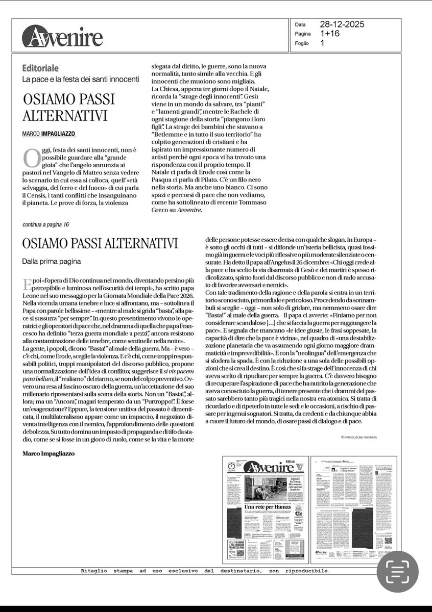 Marco Impagliazzo tweet media