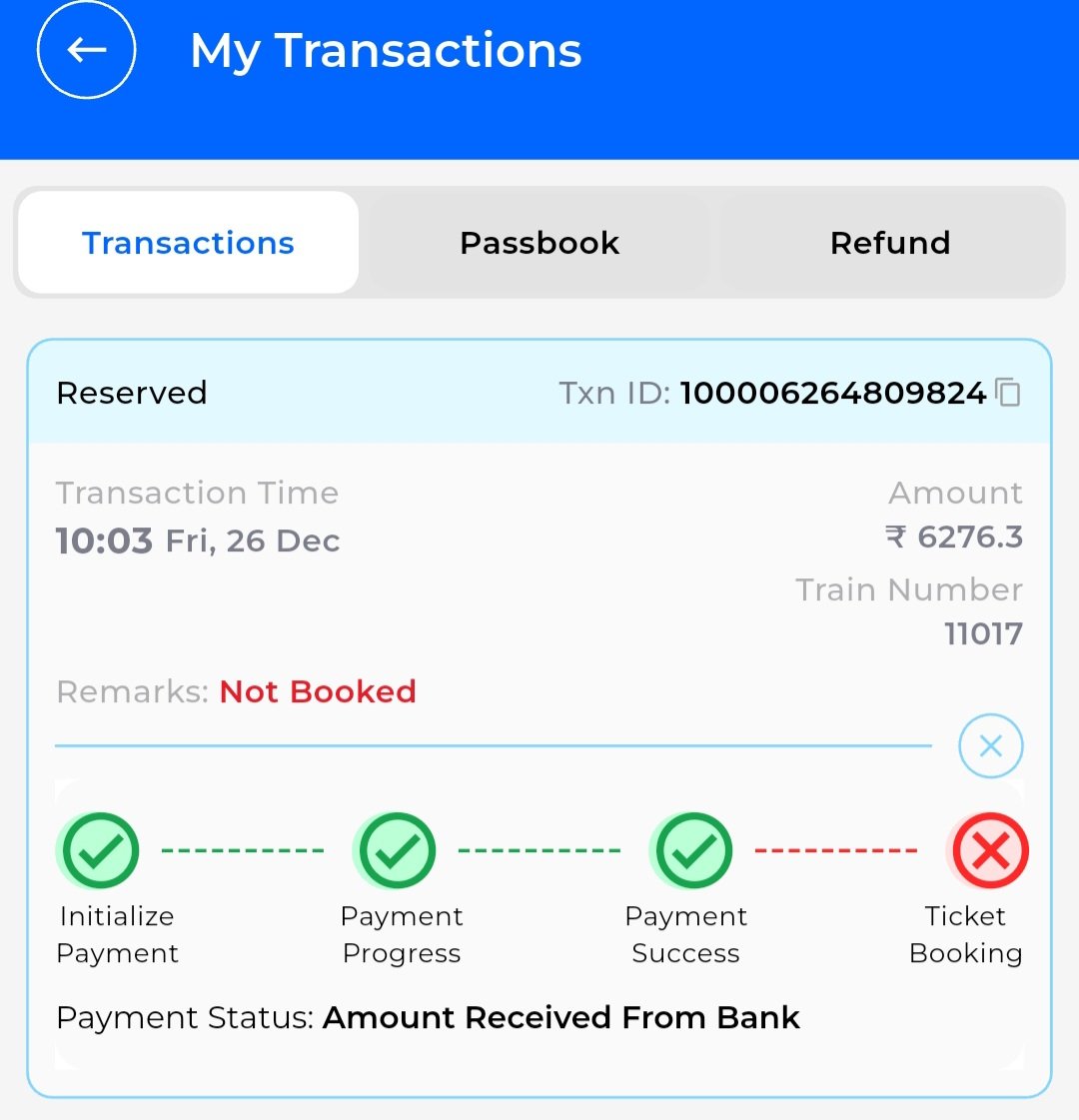Sohil0507's tweet photo. @IRCTCofficial This is not misinformation.
 I logged in at 9.50 AM - Done with Master List. Got ready for the race at 9.55 AM. Started booking at 10.00 AM. Completed all process payment done, but loading never completes. At last money got deducted -6273 Rupees. But result - Ticket not booked. https://t.co/NfjutoKnKg
