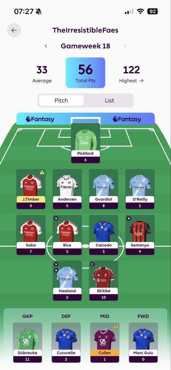 FplMerlin's tweet image. 58 pts all out. How did you do? 

Currently on a green arrow 🙌🏻 

#fpl