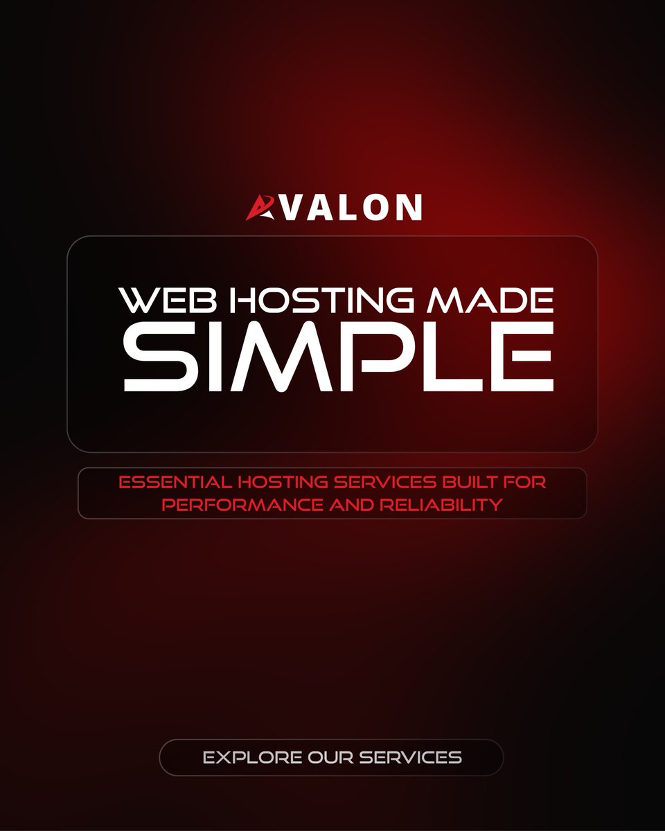 avalonbd's tweet photo. Web hosting doesn’t have to be complicated.
At Avalon Hosting Services, we focus on what matters most — performance, reliability, and simplicity.

🔗 Explore our services: https://t.co/veHsZnvYXt

#AvalonHostingServices #WebHostingMadeSimple #ReliableHosting #CloudHosting https://t.co/hjprmwBQ2j