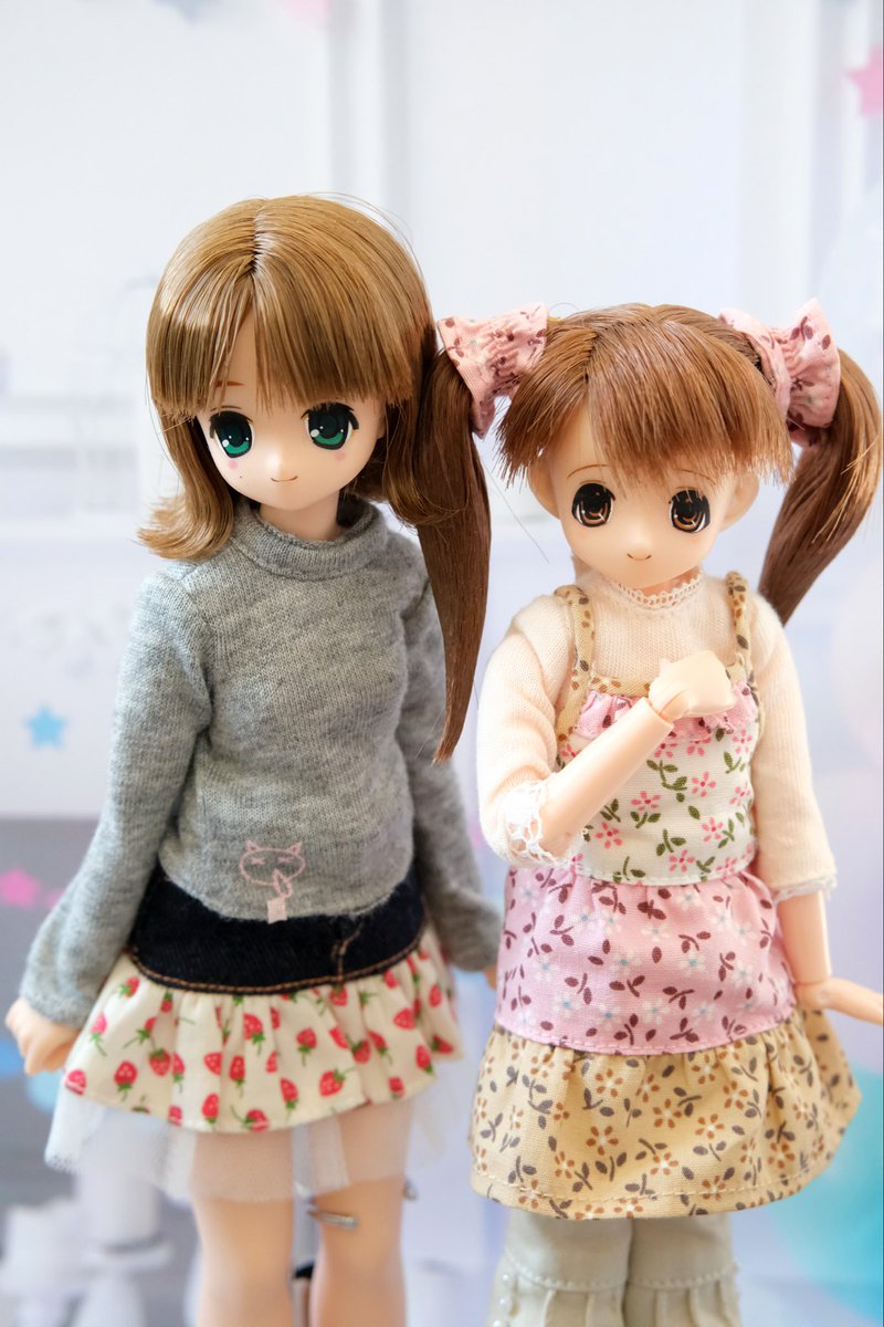 お人形の世界に足を踏み入れたのがえっくす☆きゅーとデビュー3年後なので、この子らが初期メンバー。17年たってもまだ遊べるなんて、お人形は案外お金かからないんじゃないだろうか。ほら、季節が変われば服とか必要になるのは当然だし、友達増えるのも本人のために良いことだし（錯乱）
#EXCUTE20th