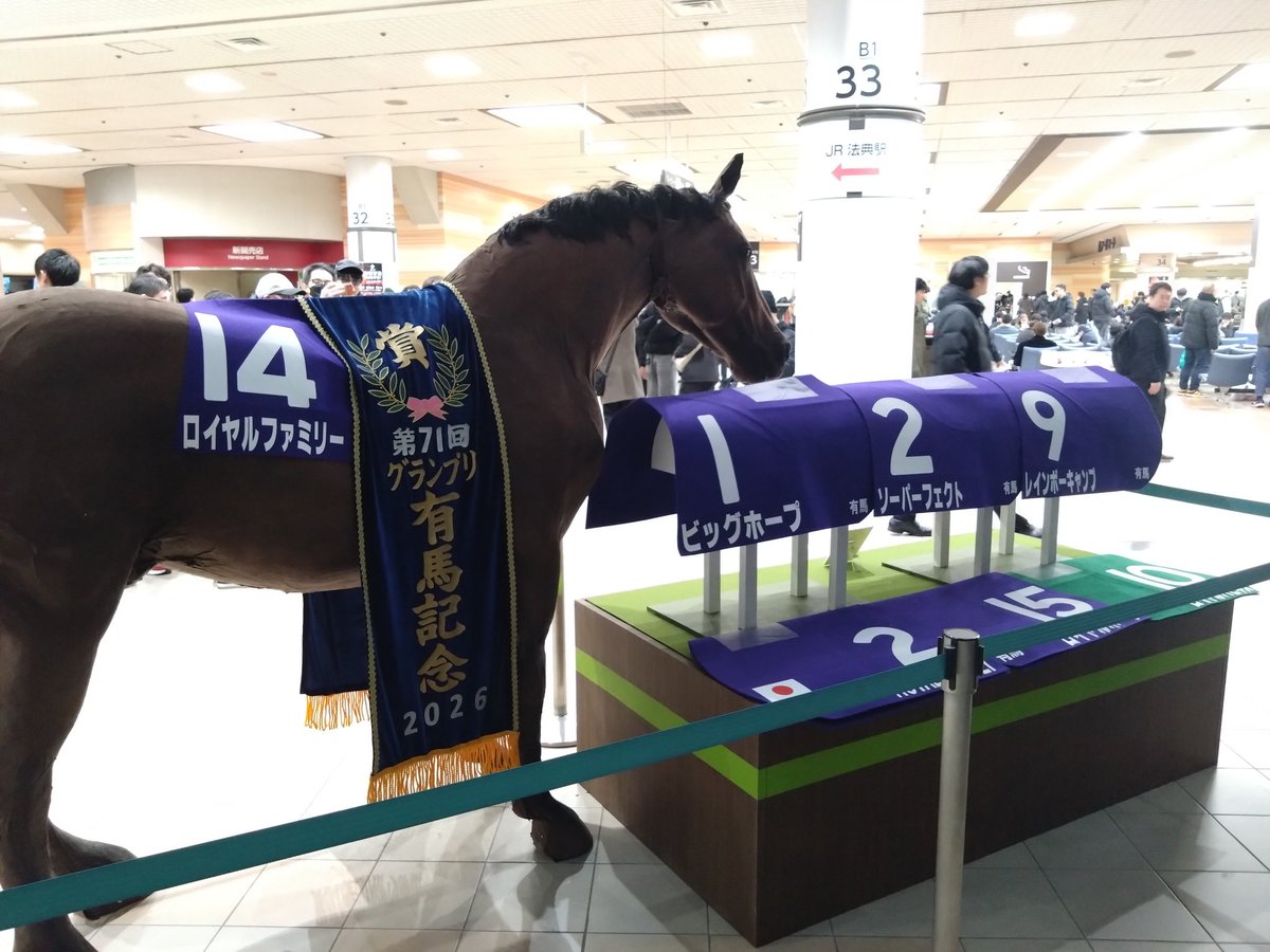 来年の有馬は余裕やな
だって結果わかってんだもの。