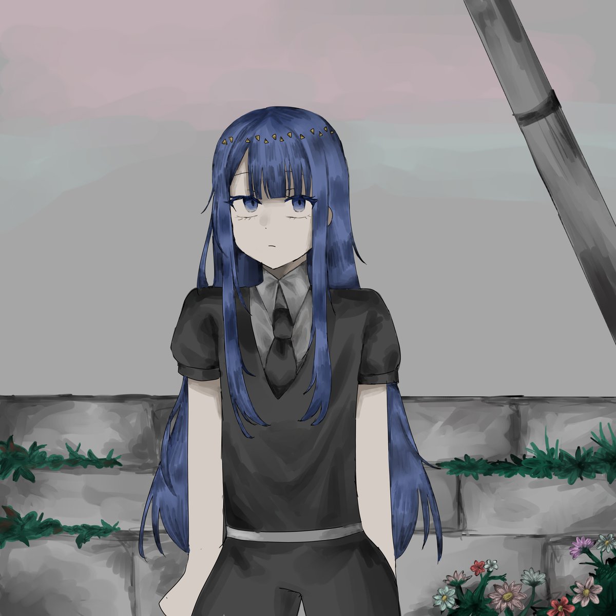 咲希 Lapis lazuli きみしま青　複製原画 咲希 Lapis lazuli きみしま青複製原画