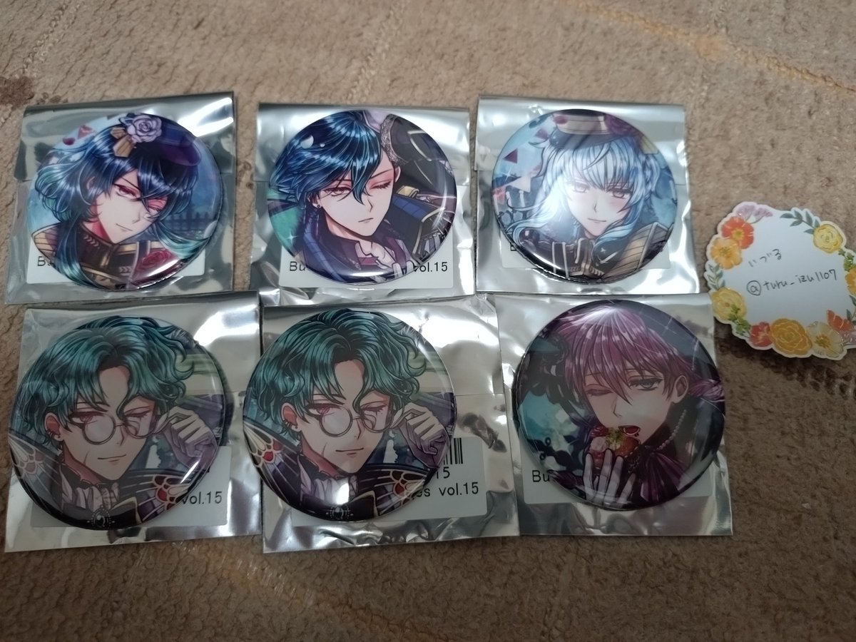 交換】あくねこ 悪魔執事と黒い猫 缶バッジ vol.15 譲▷バスティン