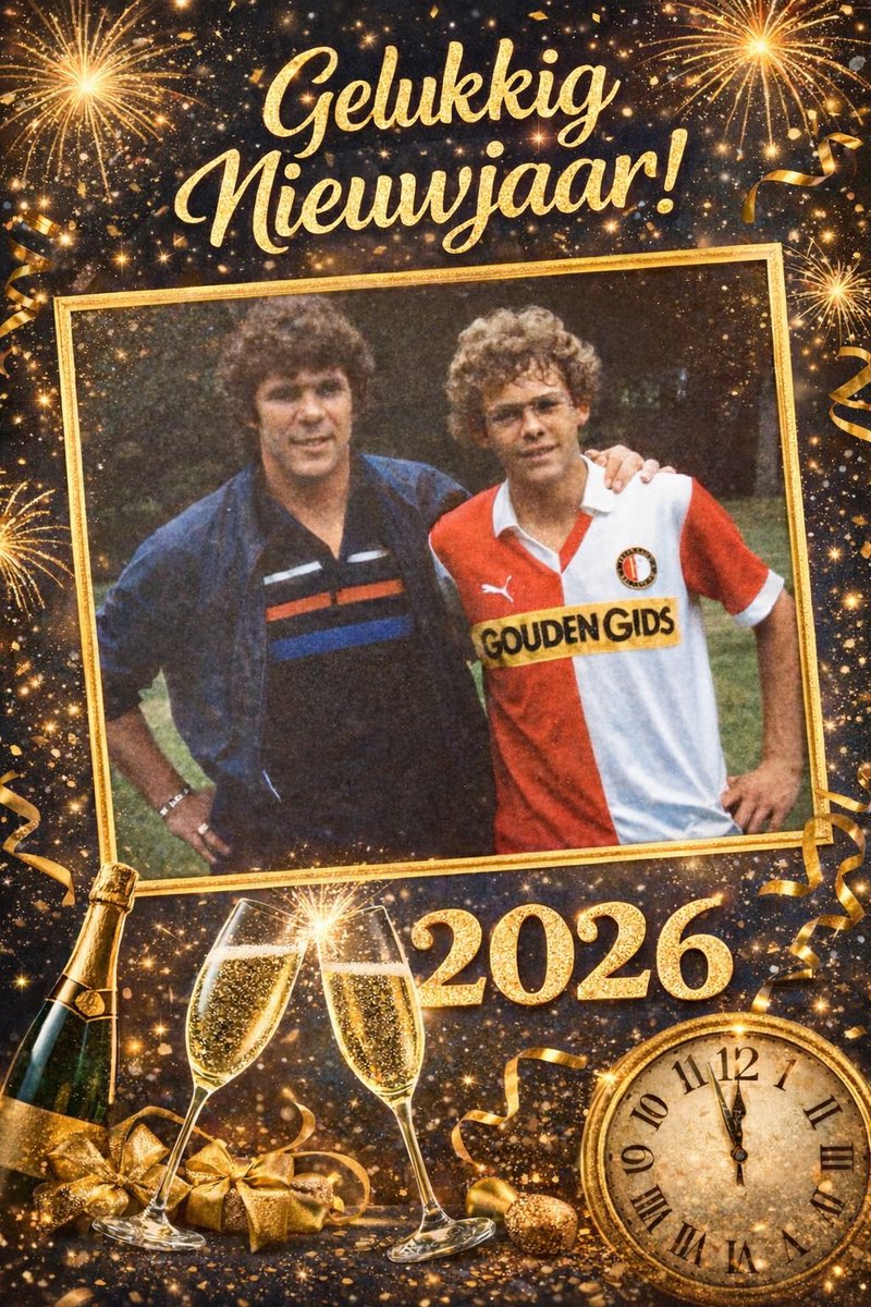 Fijne jaarwisseling en zeker een gezond 2026 #nieuwjaar #gelukkignieuwjaar #feyenoord