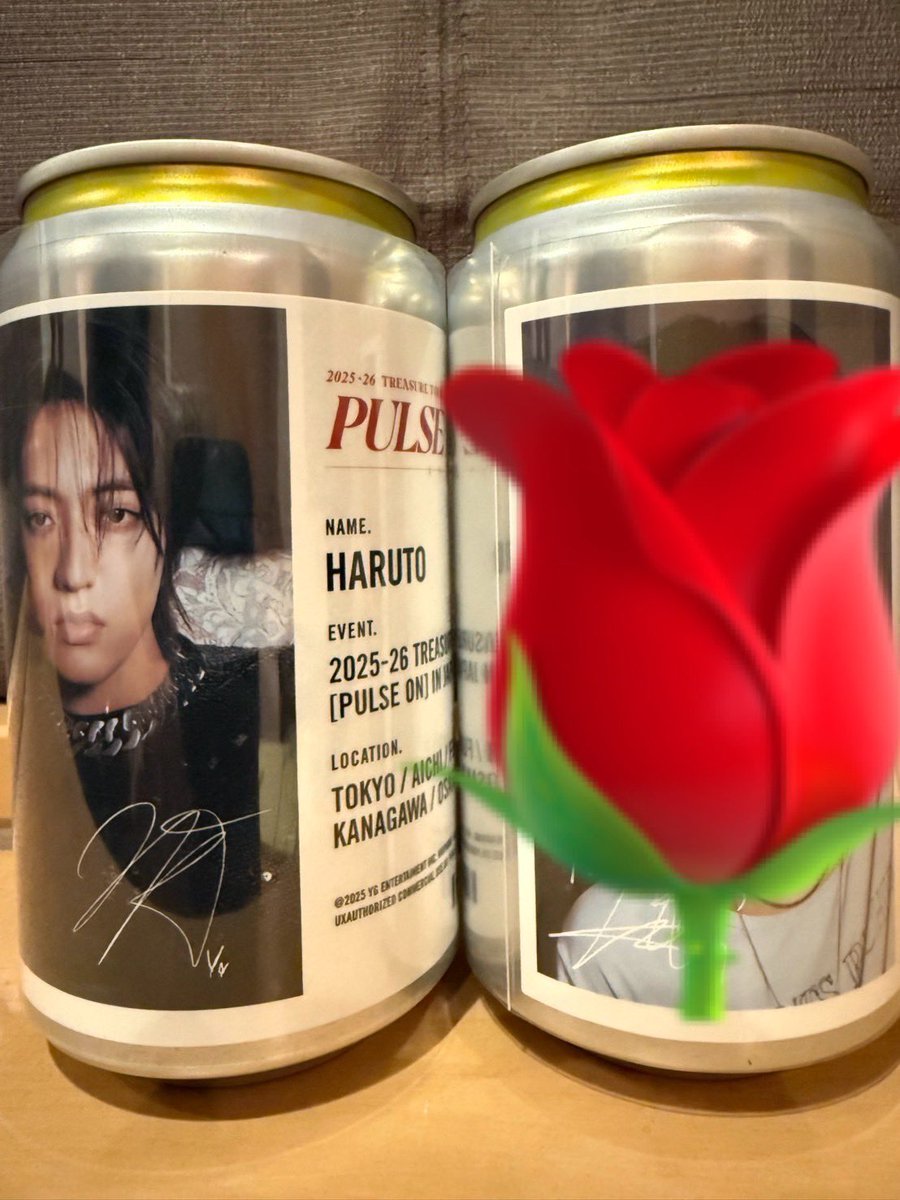 最終✴︎期間限定出品✴︎ TREASURE HARUTO ハルト　直筆　サイン 2025-26 TREASURE TOUR [PULSE ON] IN JAPAN サントリー オリジナル