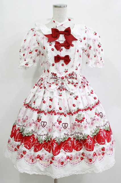 BABY,THE STARS SHINE BRIGHT / Juicy Strawberry Memory柄ワンピース