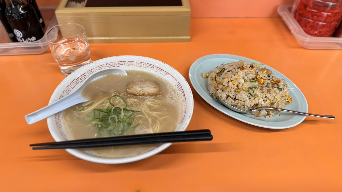 シロごはん 今日のお昼、一楽に行ってきた