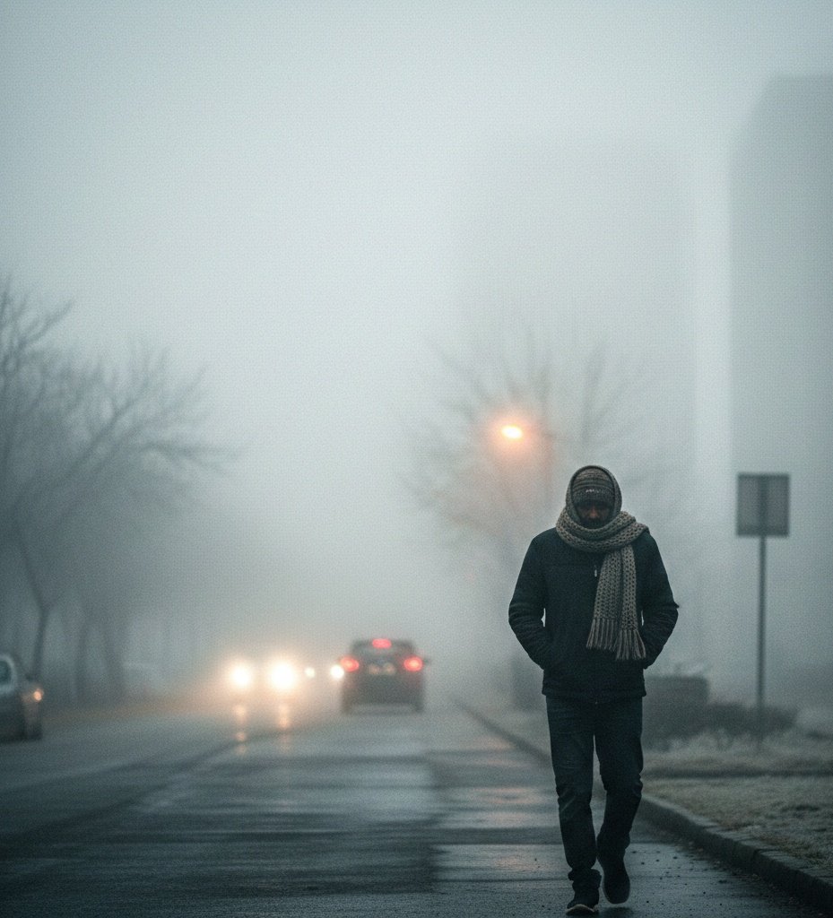 voice12764's tweet image. उत्तर भारत में ठंड का 'थर्ड डिग्री टॉर्चर' शुरू! 🥶 दिल्ली-NCR में पारा 6°C के नीचे गिरा। घने कोहरे के कारण विजिबिलिटी जीरो है और AQI भी 'बेहद खराब' श्रेणी में। घर से निकलते समय सावधानी बरतें। 🌫️⚠️
#DelhiWinter #ColdWave #FogUpdate #NorthIndia #Pollution