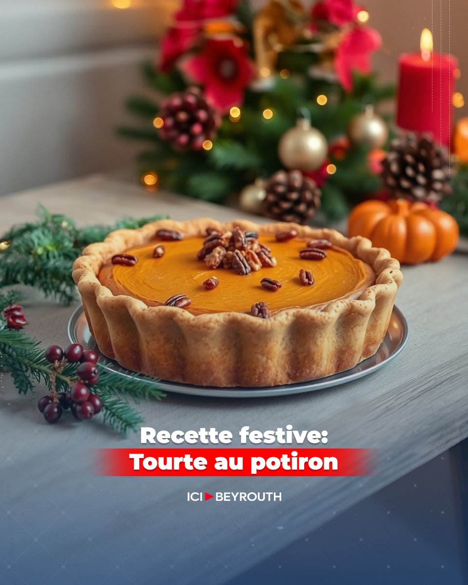 Icibeyrouthnews's tweet photo. La fameuse #tourte au #potiron est le plat réconfortant que vous attendiez pour vos #repas de #fête !
Avec sa pâte dorée et sa garniture savoureuse, elle allie douceur et épices pour un véritable voyage #gustatif.
Découvrez la #recette détaillée sur #IciBeyrouth, via lien en bio.