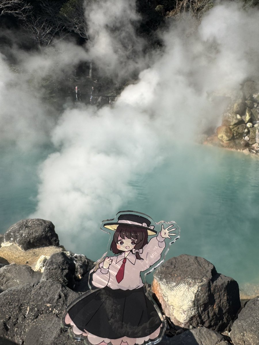 蓮子ちゃん、海地獄だよ
海地獄、蓮子ちゃんだよ