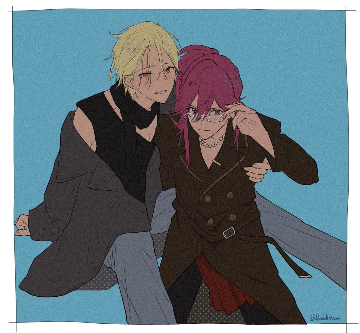bluebellchann's tweet photo. チト望　※金髪チトセ捏造 https://t.co/cRMJ1mE4E7