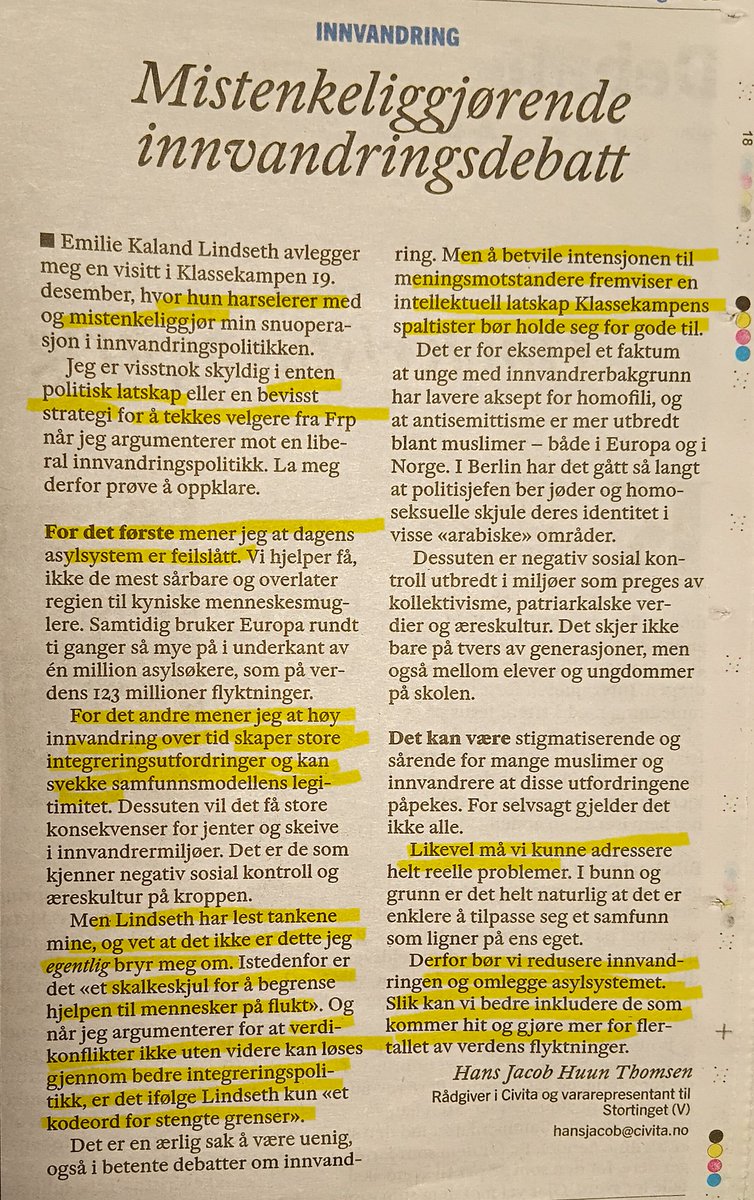 Mdg vinner ikke en idékamp om innvandring og asyl, de tror det handler om moral...