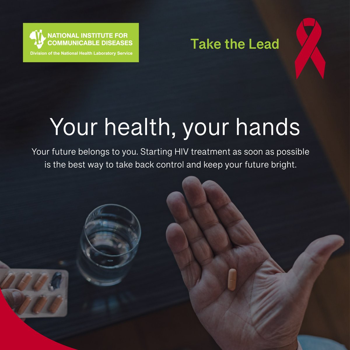 nicd_sa's tweet image. Your health, your hands: your future belongs to you. Starting treatment as soon as possible is the best way to take back control and keep your future bright.

#TakeControl #HIVTreatment #BrightFuture