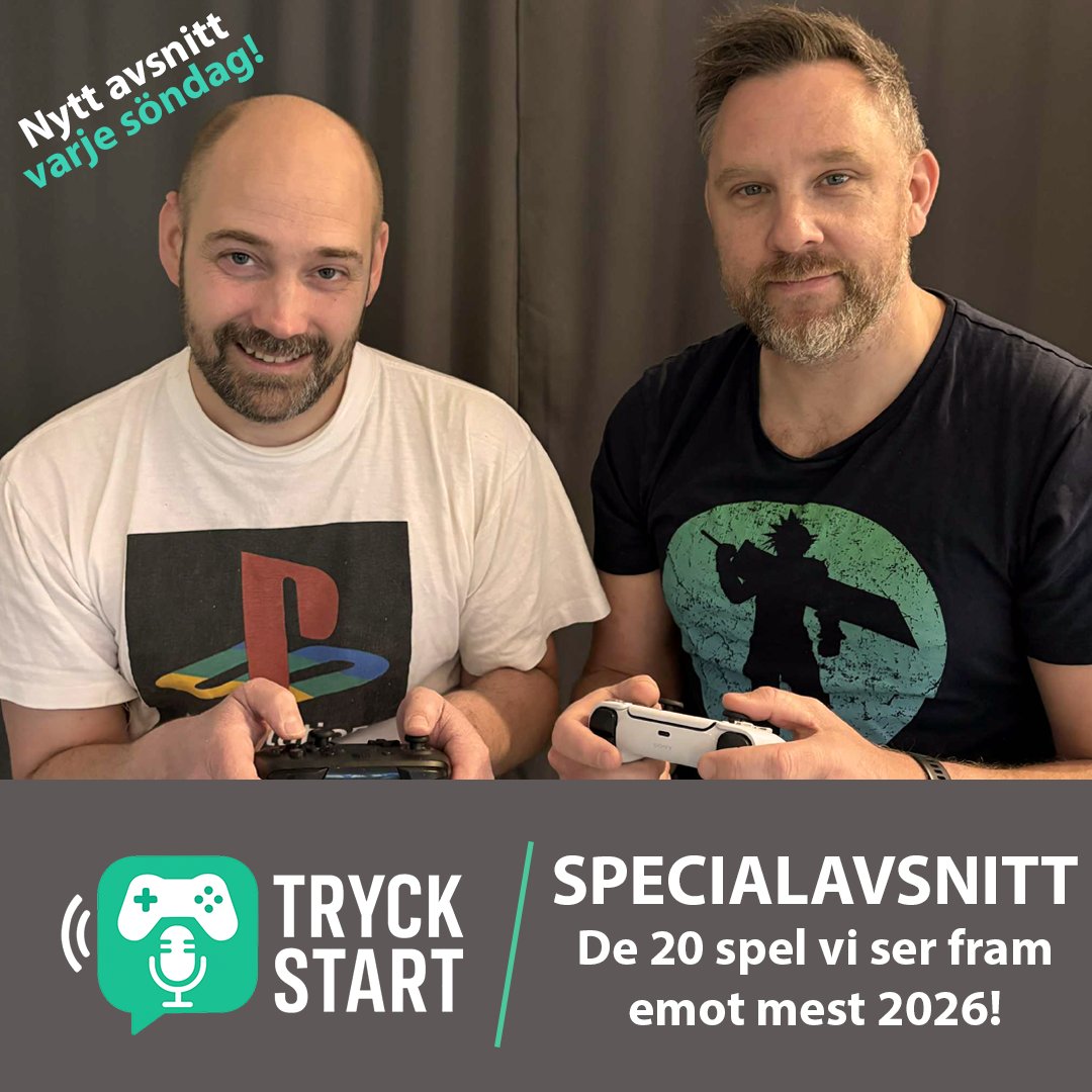 Tryck Start: En podd om spel! tweet media
