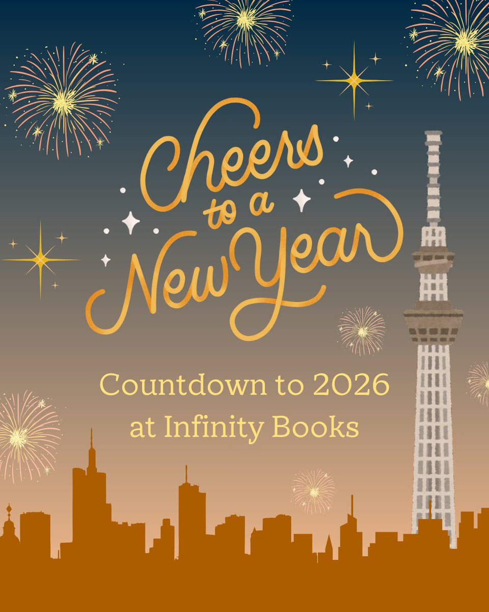 🎉✨ New Year’s Eve @ Infinity Books

🕖 From 7PM – till late

Drinks, light music &amp; cozy vibes.
Countdown together at midnight 🥂
Let’s welcome the New Year as a community!

📍 Asakusa
#InfinityBooks #NewYearsEveTokyo #TokyoEvents #Asakusa #NYEParty