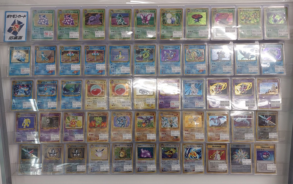 旧裏 入荷情報＞ 「ニョロボン」「ギャラドス」等、旧裏のカードが多数