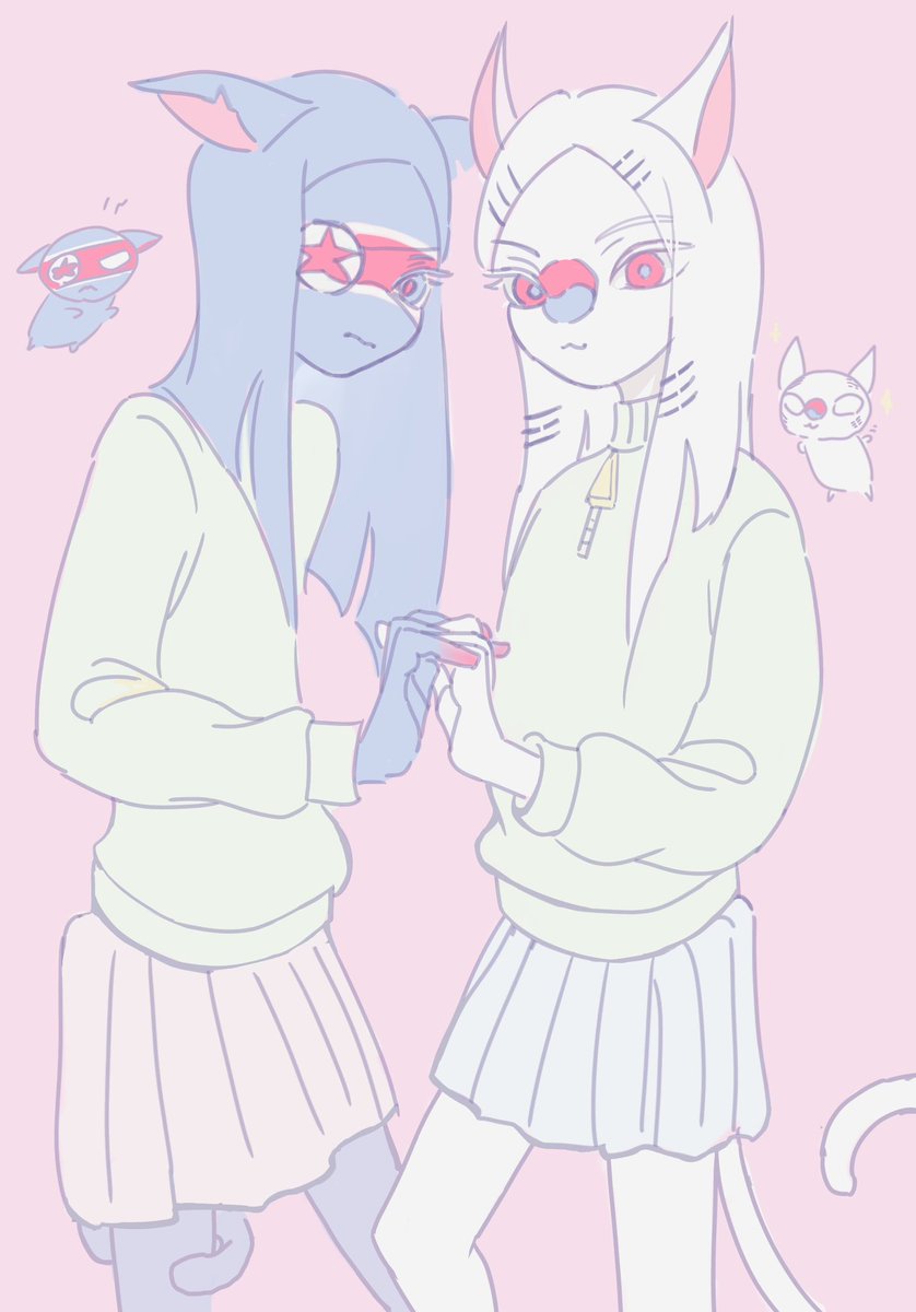 punnsann04's tweet image. #CountryHumans 🇰🇵🇰🇷🩵