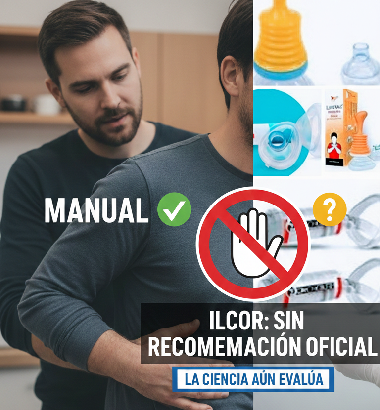gercppyn's tweet image. 📢 ¿Dispositivos antiatragantamiento tipo "succión"?  
🛑Postura oficial del @Ilcor_org  👉aún NO existe una recomendación oficial para recomendarlos🧐
‼️La prioridad absoluta: Animar a toser - 5 golpes en la espalda- 5 compresiones abdominales (Heimlich) #atragantamiento