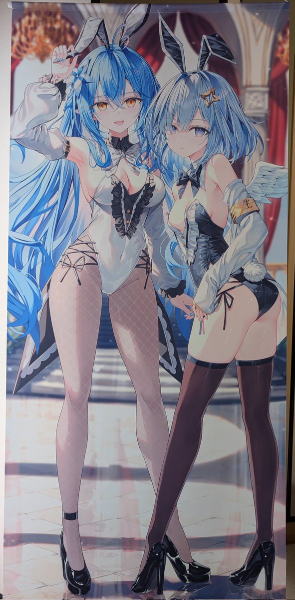 rin7914's tweet image. 冬コミの等身大タペストリー☃️
生地もよく綺麗に仕上がってます。
ゴリレバ存在感あります✨