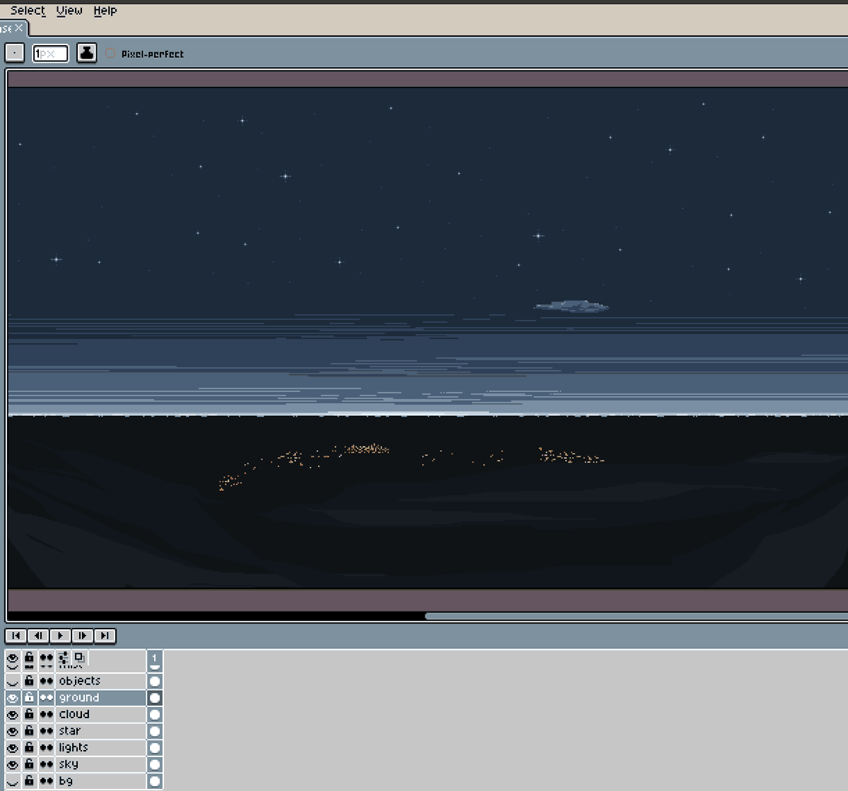 Limen_dev's tweet image. Working on today’s map.
A quiet outdoor place where sound carries far.
#gamedev #pixelart #indiedev