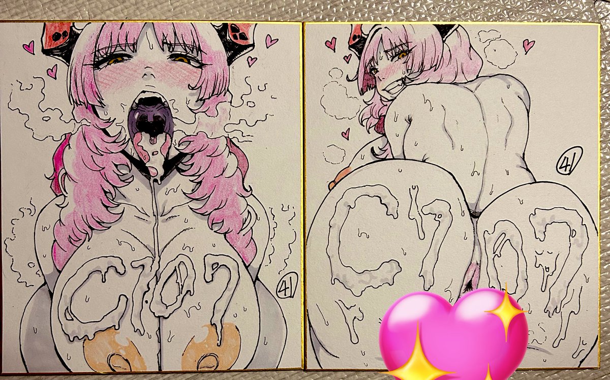 冬コミの色紙を描きました。
色紙なんて描いてもってくの10年ぶりくらいだったりします。
当日は抽選で販売しますわよ。 