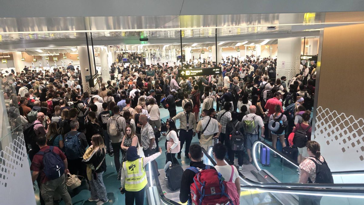 New terminal right now😂😂😂

I’m also hearing that immigration staff are planning a protest over low salaries.