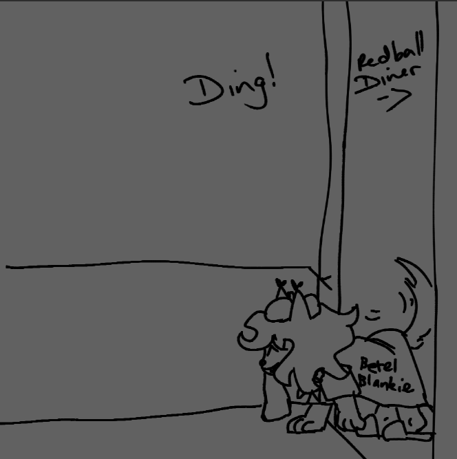 follyaspen's tweet photo. [ * As soon as pups eyes landed on the hunched figure, she leapt to a running position and slid to a stop next to him on her knees. ]

"FRIEND?!?! WHAT HAPPEN?!" https://t.co/mXJwbIkey2