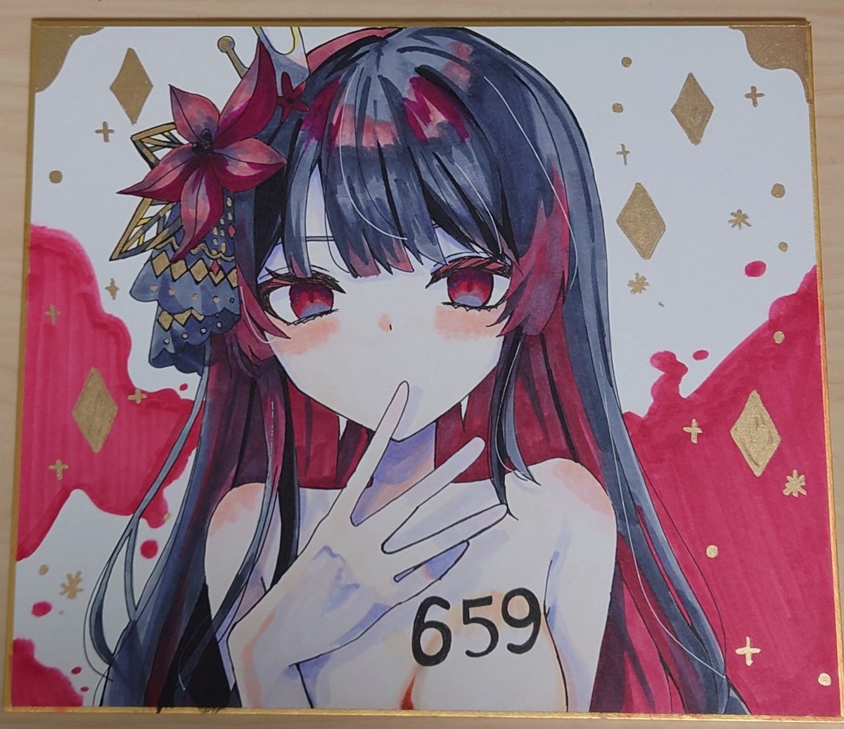 冬コミ色紙中サイズ、二階堂ヒロ