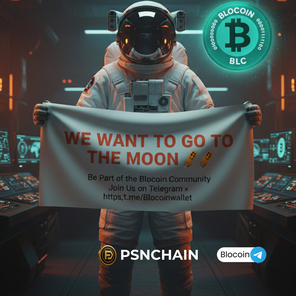 BlcToken's tweet image. 🚀 WE WANT TO GO TO THE MOON 🌕

Blocoin is more than just a coin — it’s a community-driven movement.
Together, we’re building a strong ecosystem and aiming higher every day 🚀

🛒 Buy $BLC now on Lumadex.io 
📷 Join the community: t.me/Blocoinwallet #Blocoin