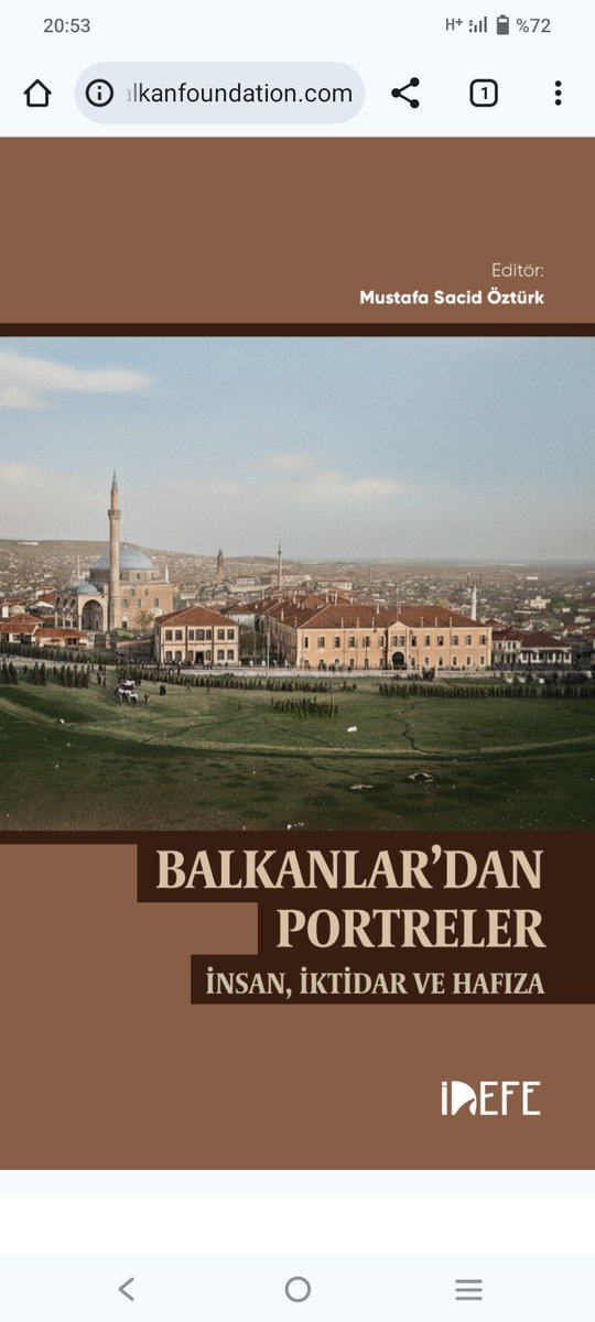 Onur kardeşime paylaşımı için teşekkür ederim. Bu kitap V. Balkan Kongresinin çıktılarından. Benim katkım ise Torino ve Napoli'deki Osmanlı diplomatlarının raporları üzerinden Garibaldi'yi incelemek oldu. Osmanlı'nın Balkanlara saldırı endişeleri ve alınan tedbirlerden bahsettim.