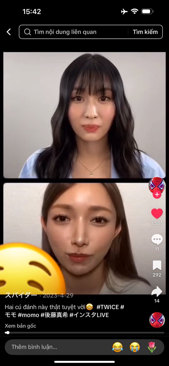 #whoremember
just remember that Momo and Goto Maki from Morning Musume had a live on Instagram together and Momo spoke Japanese with a warm, natural tone 😭
