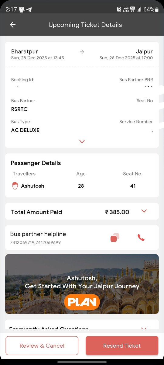 Ashutosh_post's tweet photo. Never ever book bus from @abhibusIN i am waiting for 30 mins no one is picking the call from bus partner side also the chat bot of abhi bus is not working.... @PR_RSRTC @RSRTC_OFFICIAL @RsrtcOfficial 
And RSRTC staff is replying we don't know kb ayegi.. @RajCMO @BhajanlalBjp https://t.co/b25ryUQYHw
