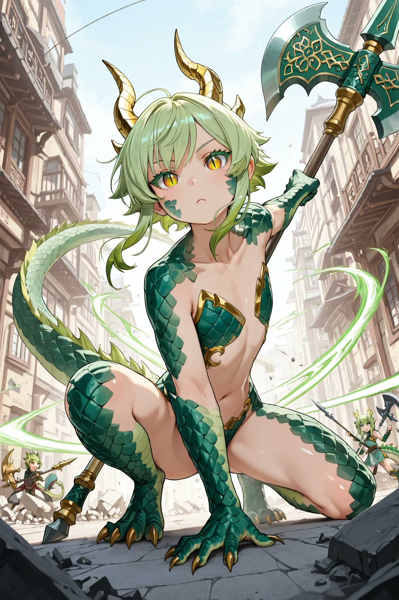 kuusouAI's tweet photo. 装備指定なしの龍の子はSeeartではセンシティブ扱いされましたが、格好良かったので載せておきます。
#Seeart #AIイラスト https://t.co/Tf15iIdILm