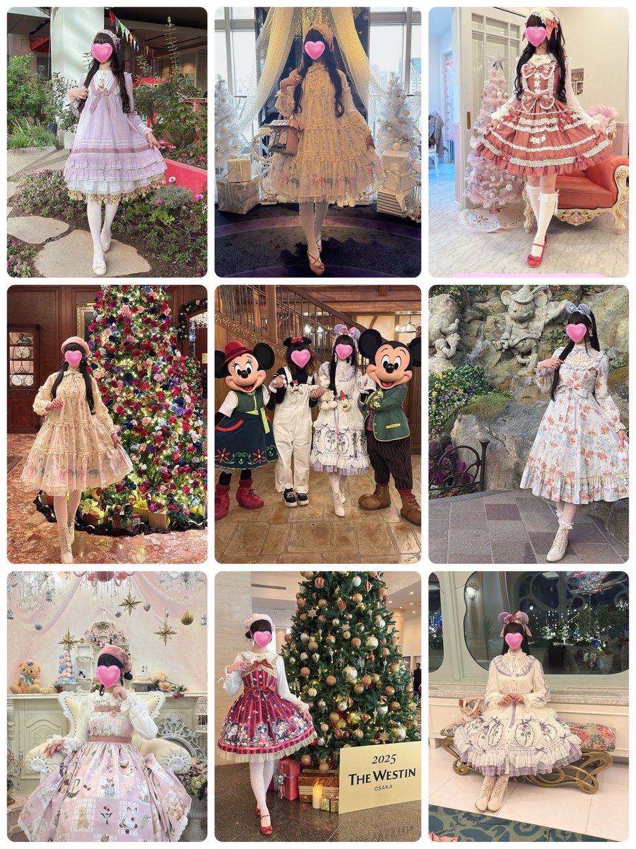 Mayu1118222's tweet photo. 今年もたくさんあそんでいただけて感謝(*ˊᵕˋ* )♡
最推しのみど様にも1年中あちこちで会えていろんなみど様見れて一緒に写真撮れて幸せの極みだったなぁ(❁´ω`❁)
ミッキーにも変わらずコンスタントに会えて幸せ♡
楽しかった～♡

#2025年下半期ロリィタまとめ
#2025年下半期ロリィタコーデまとめ https://t.co/HIko7mbZvO