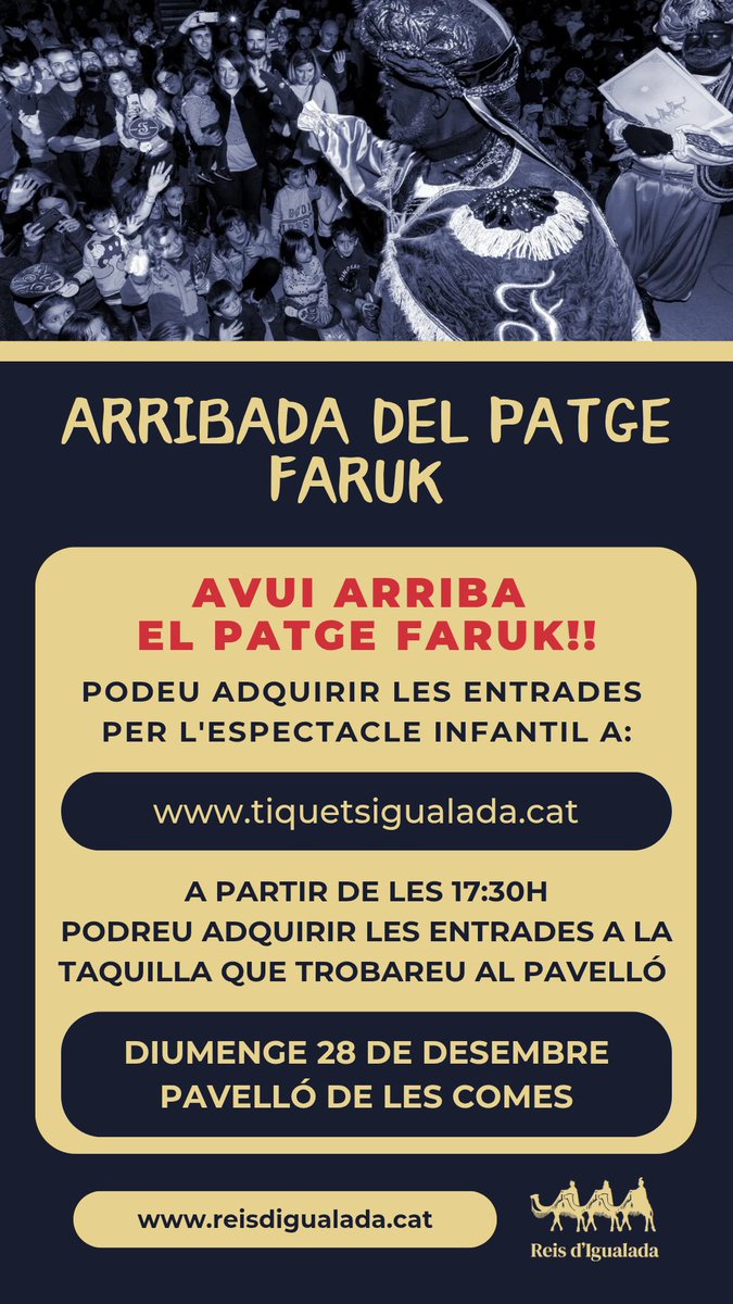 Avui arriba el <a href="/patgefaruk/">Patge FARUK</a> a Igualada