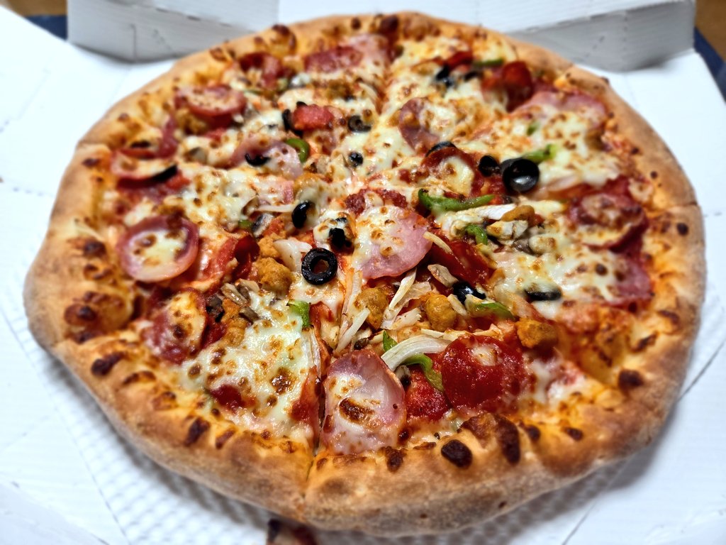 피피자 피자!!!!!! 파파존스 슈퍼파파스 + 브라우니 브라우니는 진짜 몇년만에 먹는 듯...